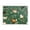 Chickens and Flowers Pattern, variant on Acrylic Tray Clear Serving Tray Rectangle Decorative Tray with Cut Handle Cute Chickens Illustration