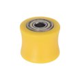 thumbnail image 1 of Unique Bargains 8mm Chain Roller Pulley Tensioner Wheel Guide Concave Type for Bike Sliding Door Yellow, 1 of 6