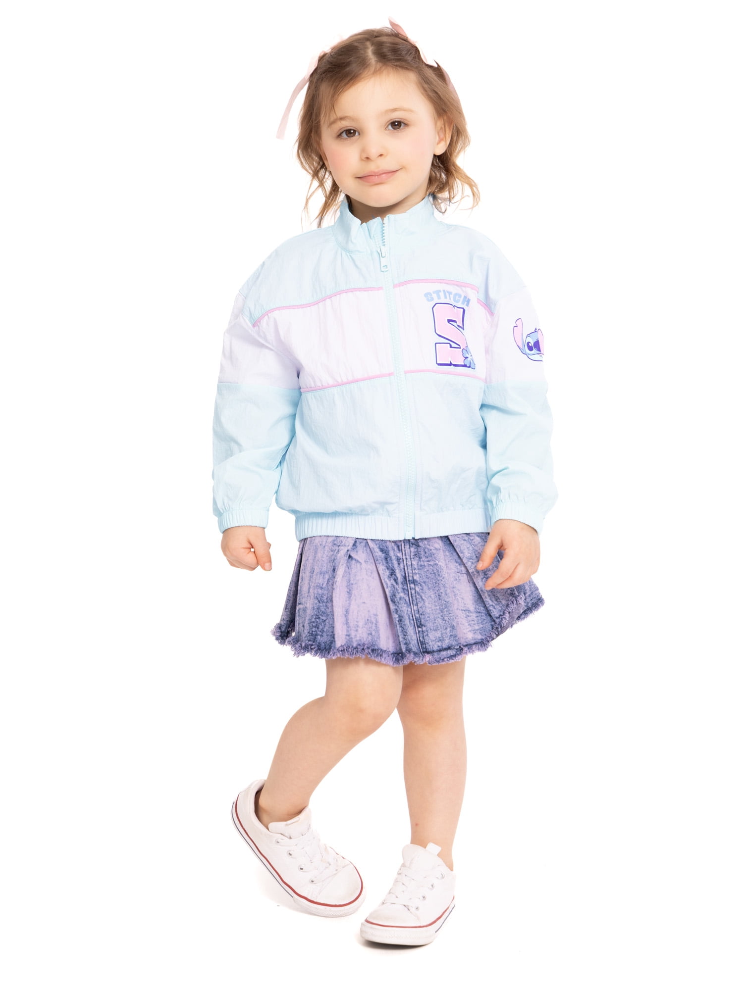 Stitch Toddler Full Zip Jacket with Long Sleeves, Sizes 12M-5T