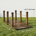 thumbnail image 3 of Outsunny Garden Bridge Footbridge Weather-Resistant 5ft, Carbonized, 3 of 10