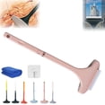 thumbnail image 1 of Cepillo de limpieza extensible Realisticm 2 en 1 rosa, 1 of 7