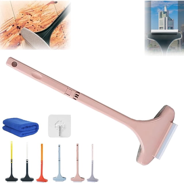 Cepillo de limpieza extensible Realisticm 2 en 1 rosa