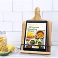 thumbnail image 3 of Soporte para libros de cocina SOLIGT, soporte ajustable para iPad y tableta, madera, 3 of 6