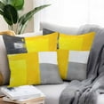 thumbnail image 2 of Yellow Black Oil Painting Outdoor Pillow Covers Pack of 2 Modern Art Ombre Watercolor Waterproof Throw Pillow Covers Decorative Cushion Cases for Patio Garden Tent Balcony Couch 20x20 inch, 2 of 8