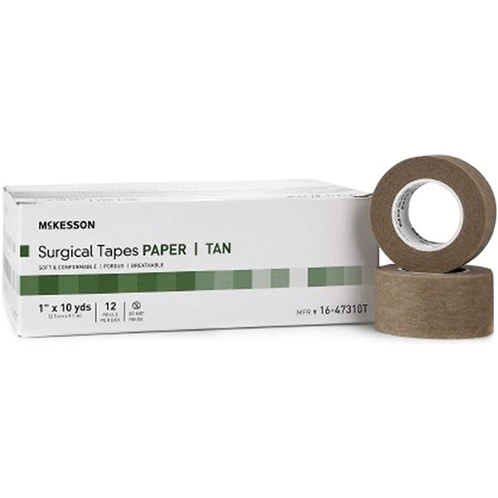 Medical Tapes. Case of 144 Surgical Tapes 1" x 10 yds. Nonsterile