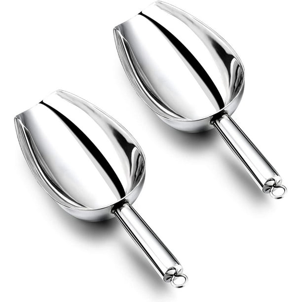Small Stainless Steel Scoops for Ice Cube/Candy/Flour/Sugar, Metal