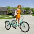 thumbnail image 4 of ABORON 20/24/26 inch Adult Tricycle,3 Wheel Bike Adults,Three Wheels Cruiser Bike 3 Wheels,1/7 Speed,Cargo Basket,Multiple Colors, 4 of 9
