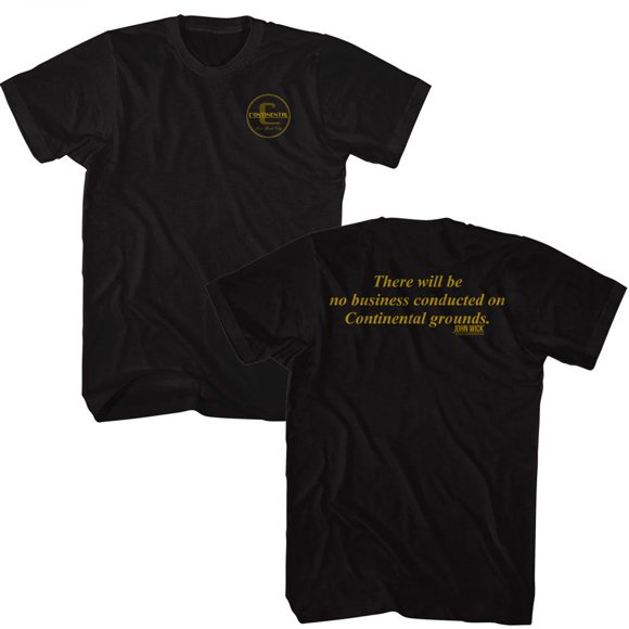 John Wick Continental Locations Black Adult T-Shirt ***F&B*** S