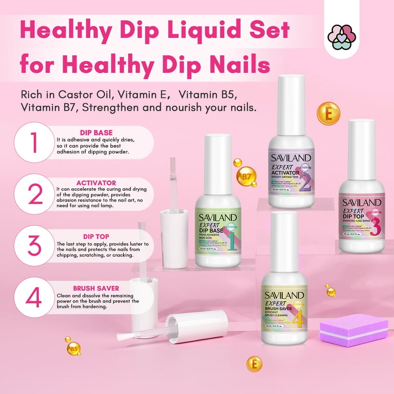 Saviland 30 Colors Dip Powder Nail Kit with Drill photo 2