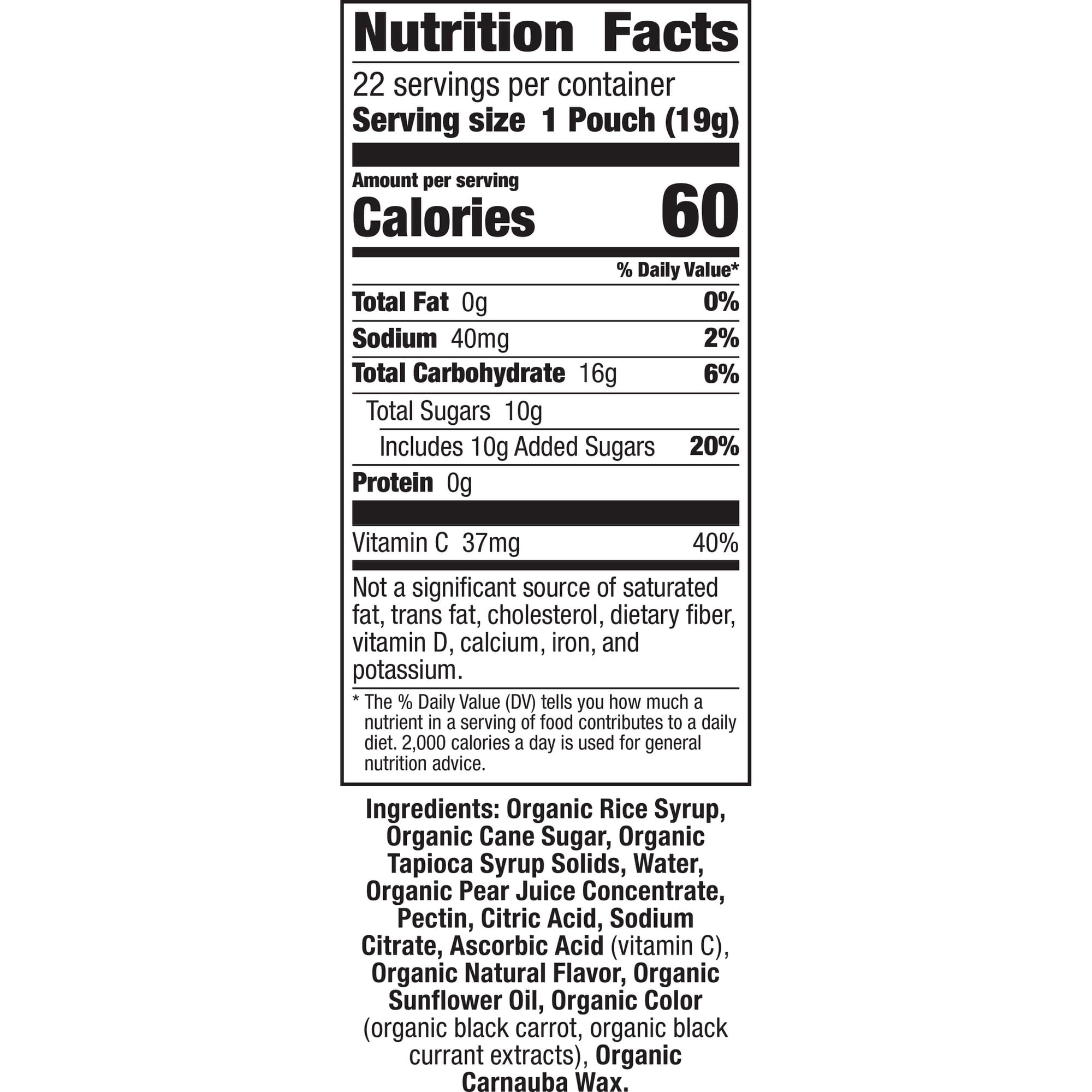 Annie's Organic Berry Patch Bunny Fruit Flavored Snacks, Value Pack, 22 Pouches, 15.4 oz box