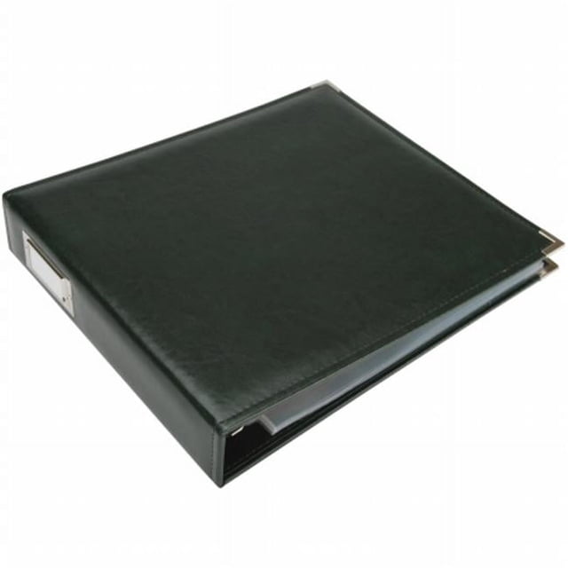 We R Memory Keepers WRRING12-60915 Classic Leather 3 - Ring Album 12 x 12 Po. - Vert Forêt