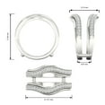 thumbnail image 5 of CARATS FOR YOU 0.45 Cttw White Natural Diamond Milgrain Edge Curved Wedding Bands for Women Ring Enhancer Guard for Engagement Rings In 10K White Gold (Color : I-J, Clarity : I2-I3), Ring Size-12, 5 of 7
