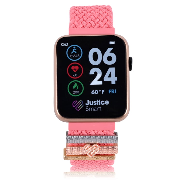 Justice Smartwatch in Rose Weave and Rose Gold photo 1
