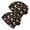 Fox Floral Star, variant on 2PCS Stretch Knit Skull Beanie, Hip-Hop Style, Unisex, Lightweight,Fox Floral Star Black Pattern