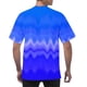 thumbnail image 3 of Ceisia Men's Loose Fit Solid Color T-shirt Short Sleeve Round Neck Elastic Casual Daily Sport Tee Tops Blue XL Gifts, 3 of 6