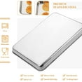 thumbnail image 2 of Baking Sheet Stainless Steel Baking Tray Cookie Sheet Oven Pan Rectangle Size 12 x 10 x 1 inch, Non Toxic & Healthy, Rust Free & Less Stick, Thick & Sturdy, Easy Clean & Dishwasher Safe, 2 of 7