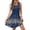 Dark Blue, variant on Sundresses for Women Fashion Button Down Short Dress Elegant Twist Button Front a Line Beach Boho Dresses Scoop Neck Sleeveless Cocktail Dresses 2026 Spring Blue L