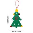 thumbnail image 2 of Vaidha 2024 New Christmas Tree Decorations Mini Christmas Tree Embroidery English Letter Christmas Pendant Small Pendant, 2 of 2