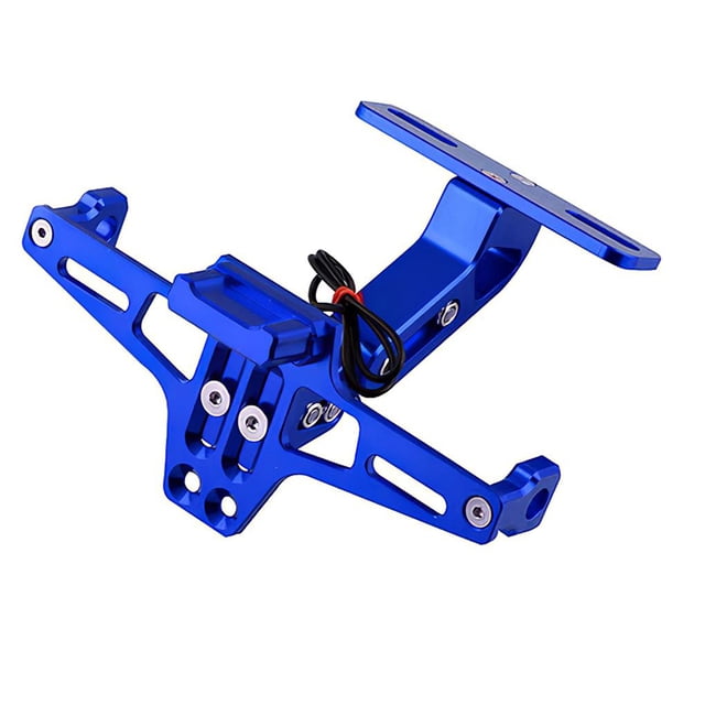 Soporte Para Licencia De Motocicleta Soporte Para Matrícula De Aleación De Aluminio Cnc Marco De Licencia Ajustable Universal Con Diseño De Lámpara Led Advancent VI009144-02