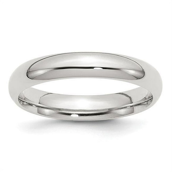 Bridal QCF040-10.5 4 mm Argent Sterling Confort Ajustement Band&44; Poli - Taille 10.5