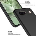 thumbnail image 2 of Designed for Google Pixel 8a Case, Slim Liquid Silicone for Women Men with Scratch-Resistant Microfiber Lining Shockproof Soft Silicone Protective Phone Case for Google Pixel 8a (Black), 2 of 16