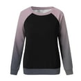 thumbnail image 5 of GigrtiJin Women Long Sleeved Gradient Sweatshirt Plus Size Round Neck Casual Pullover Top Fashion Going out Basic Blouse, 5 of 5