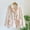 White, variant on Sakmal Fuzzy Pajama Tops for Women Flannel Long Sleeve Fleece Button Up Shirts Crew Neck White Shirts for Women L