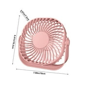 Aespoir USB Desk Fan, Portable Quiet Desktop Fan For Better Cool Home Office Car Indoor Outdoor,Pink
