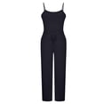 thumbnail image 7 of Womens Two Piece Lounge Set Spaghetti Strap Crop Camisole Wide Leg Pants Summer Matching Outfits Blue, XL, 7 of 7