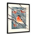 thumbnail image 2 of Designart Christmas Bullfinch Birds Traditional Framed Wall Art, 2 of 4