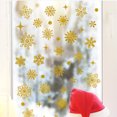 thumbnail image 4 of Adhesivos para ventanas: 3 magníficos adhesivos electrostáticos decorativos con diseño de copos de nieve dorados para evitar que los pájaros golpeen sus ventanas, 4 of 5