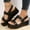 Black, variant on AXXD Women Sandals Comfortable Summer Beige Comfort Gladiators Trendy Mothers Day