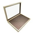 thumbnail image 3 of lionlar Rings Organizer Tray Drawer Insert Rings Holder for Home Jewelry Show Brown, 3 of 9