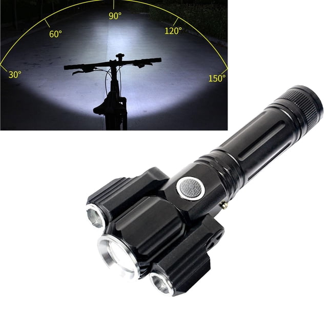 Road Bike LED Linterna Resistente Senderismo Camping Antorcha Cable de carga + shamjiam Linternas superbrillantes