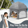 thumbnail image 2 of G TALECO GEAR Baby Playpen with Canopy - Portable Play Yard for Infants & Toddlers, Light weight Foldable Indoor Outdoor Playpen Tent for Beach Camping Travel, Dray, 2 of 9