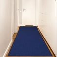 thumbnail image 4 of Carpet Runner, 24" x 71" Rubber Backing Hallways Area Rugs Commercial Entrance Mat Indoor Outdoor Floor Mat with Non- for Kitchen Balconies Living Room Dining Room Decks Patio (Blue), 4 of 6