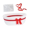 thumbnail image 3 of Cesta de almacenamiento con organizador de estantes, cesta tejida navideña, cesta debajo del estante blanco, 3 of 9