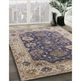 thumbnail image 2 of Ahgly Company Indoor Round Mid-Century Modern Purple Oriental Area Rugs, 7' Round, 2 of 6