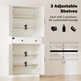 thumbnail image 3 of Auranook 72” Tall Kitchen Closet with 4 Barn Doors Modern Farmhouse Cabinets, Modern Storage Cabinets, 3 of 8