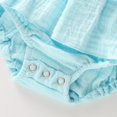 thumbnail image 3 of Newborn Baby Girls Romper Ruffle Jumpsuit Bodysuit One-Piece Cotton Linen Outfits Clothes, 3 of 8
