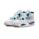thumbnail image 1 of Ni - ke NEW Ni - ke Air Jordan 4 Retro size 18 Shoes Off White Military Blue FV5029-141, 1 of 5