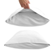 Alexandra'S Secret Home Collection White Microfiber Pillowcases, Queen, (2 Count)