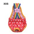 thumbnail image 2 of Pantalones fisiológicos para mascotas de algodón transpirable Lavable reutilizable Pantalón plegable Pantalón Pantalón Pantalón pequeño Ropa interior de gran tamaño Rosa Red XXS Inevent PT000672-07, 2 of 6