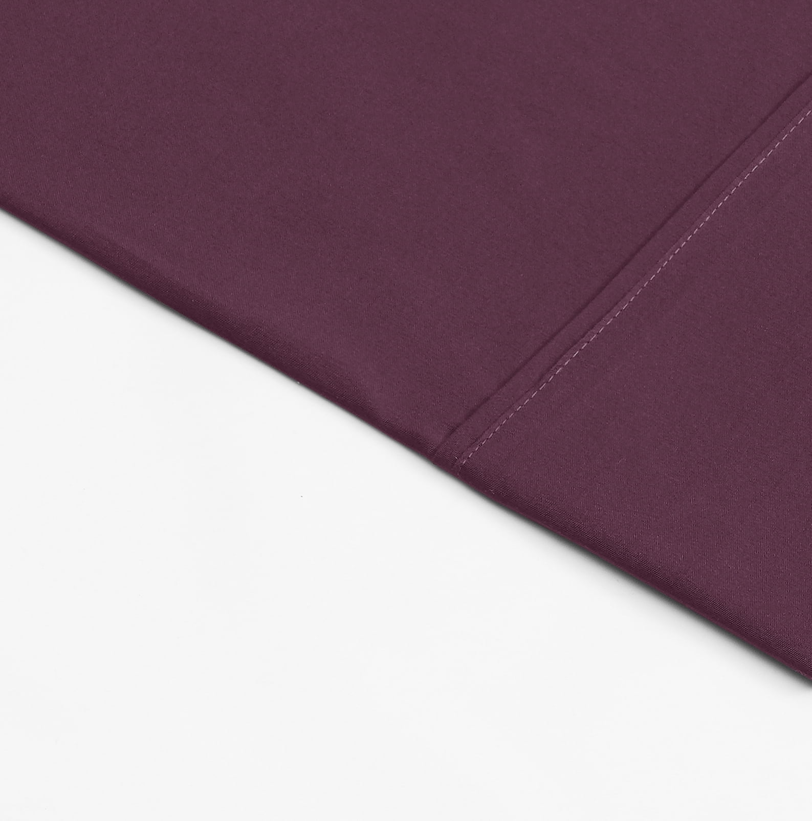 Mainstays Super Soft Brushed Microfiber Bed Sheet Set, Purple Eggplant, Full, 4 Piece