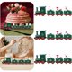 thumbnail image 3 of Juego Tren Navidad 3 Uds. Juguete Adorno Navideño Regalo para Del () Verde, 3 of 5