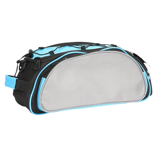 guohui 600D Polyester Bicycle Trunk Bag Rear Rack Pannier Storage Organizer for Cycling Blue Black Gray