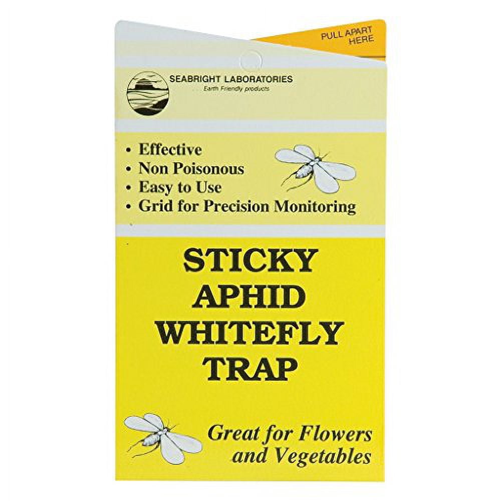 SeaBright Sticky Thrips Leafminer Traps (15 pcs) and Yellow Sticky Aphid Whitefly Traps (15pcs)