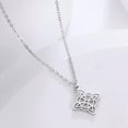 thumbnail image 3 of Celtic Witch Knot Necklace Women Protection Amulet Ireland Four Corners Pagan Wicca Good Luck Choker Pendant Jewelry, Stainless Steel, No Gemstone, 3 of 7
