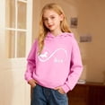 thumbnail image 2 of IWRICH Love Horse Hoodie for Kids Girls Hooded Sweatshirt Crew Neck Long Sleeve Pullover Tops,Size 2-14 Years Pink 110, 2 of 4