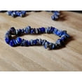 thumbnail image 2 of Lapis Lazuli Chip Bracelet Handmade Genuine Crystal Stretch Bracelet, 2 of 7